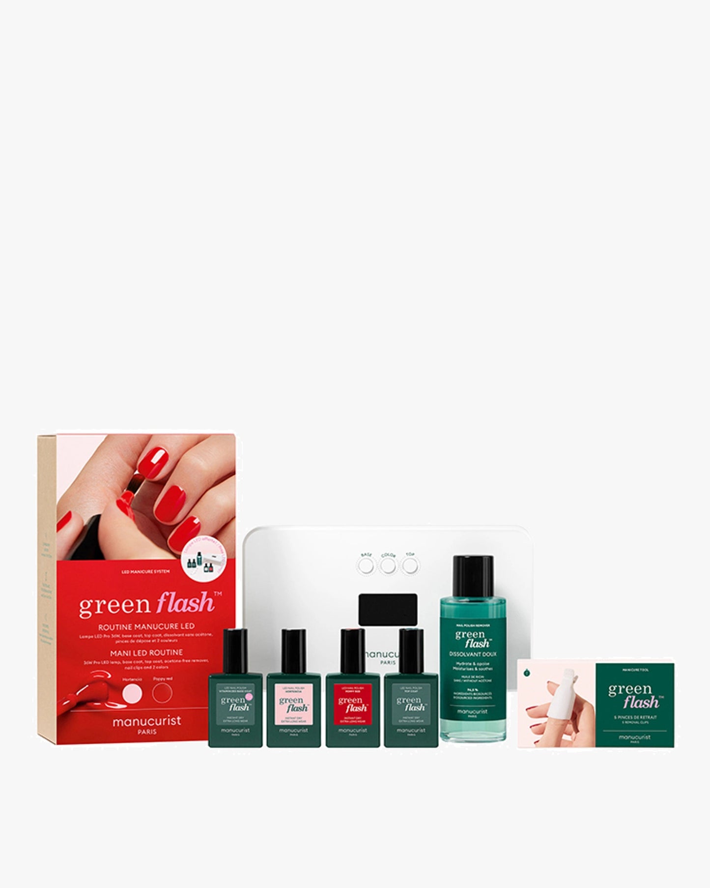Green Flash Mani LED Routine - Nagellack-Set