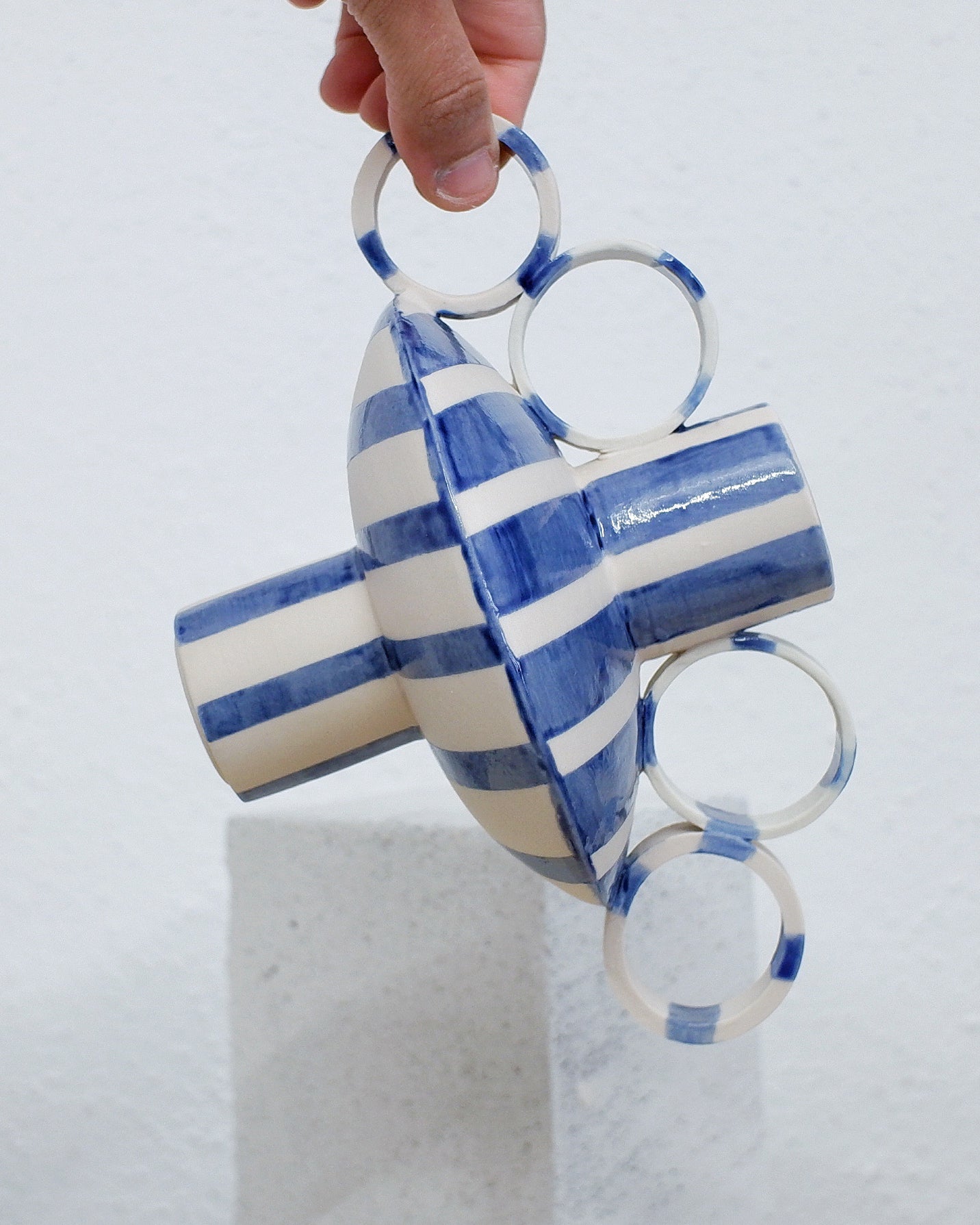 Blue / White Zebrino