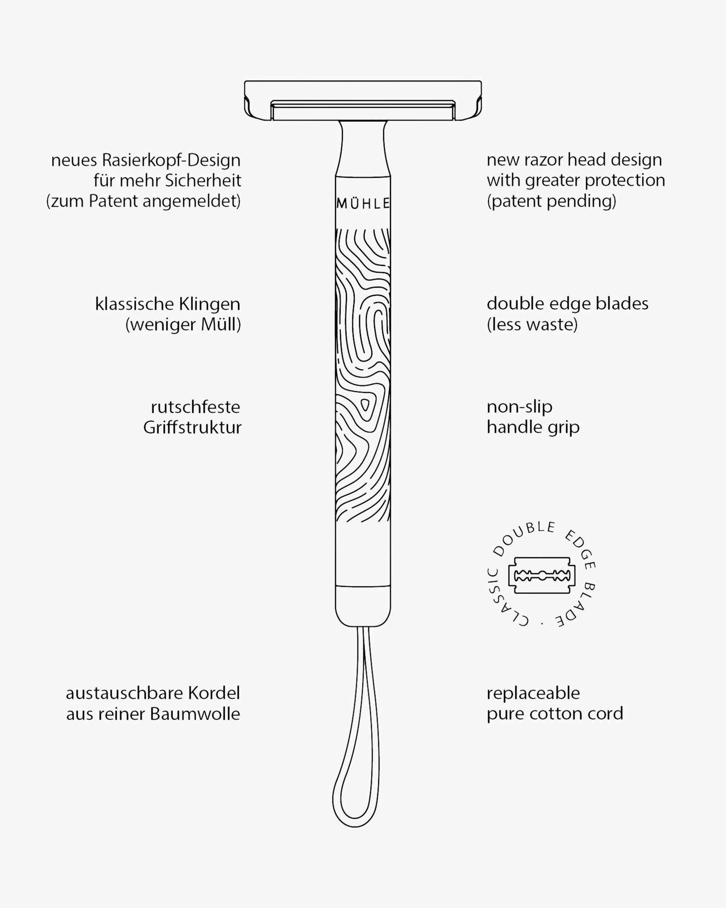 Unisex Razor -Companion Silver
