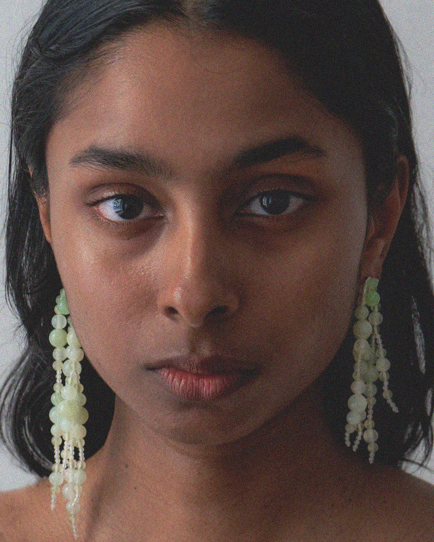 Light Green Jade Glyzinia Earrings