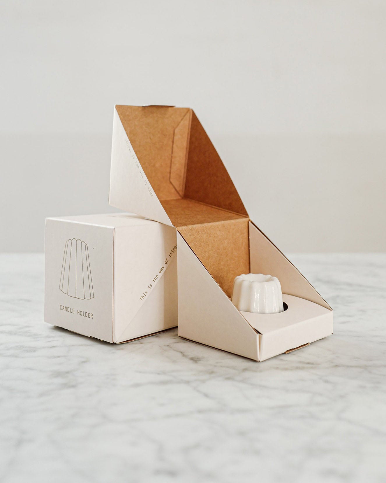 Porcelain candle holder