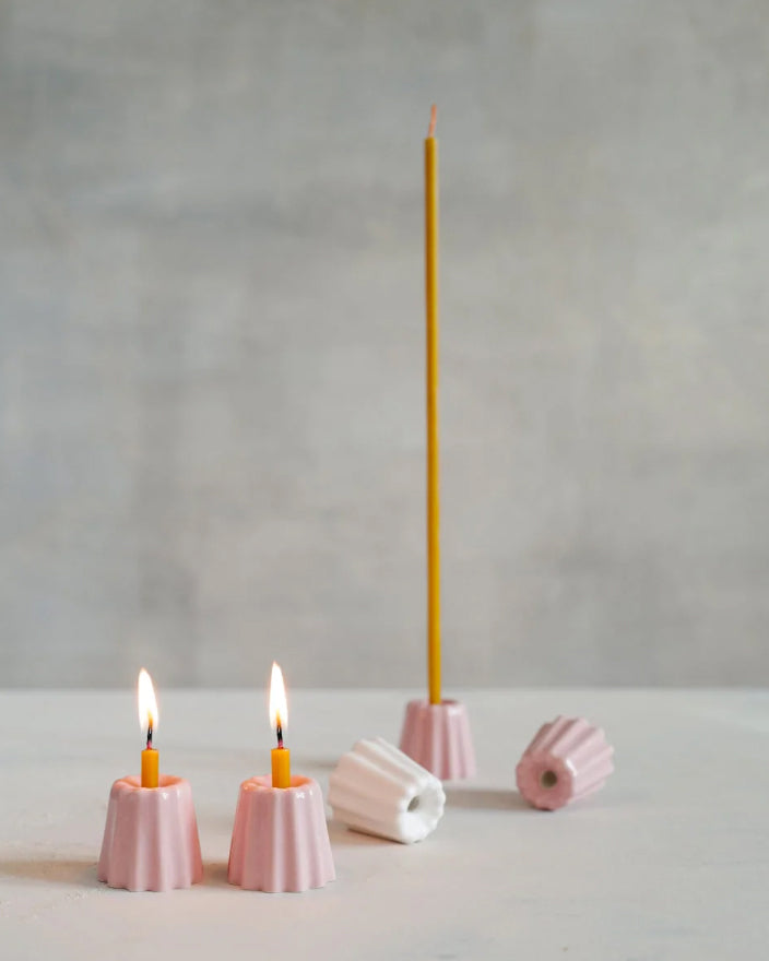 Slim candles from beeswax