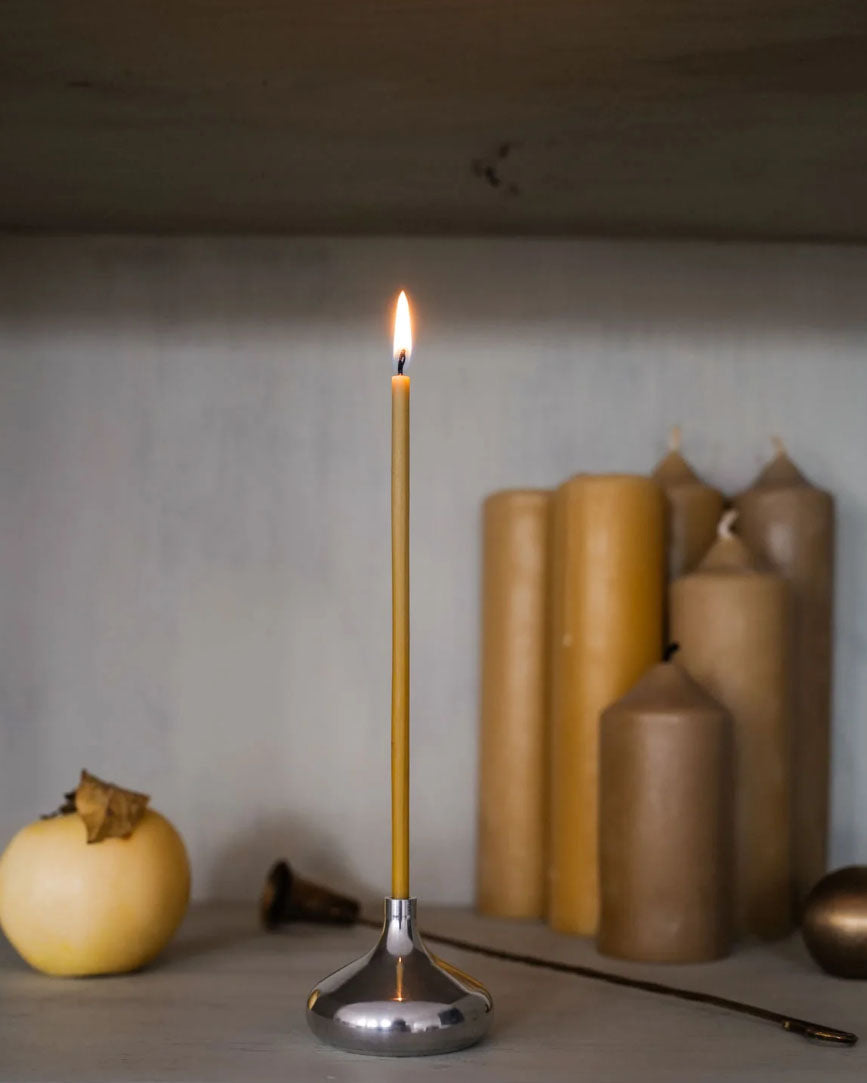 Aluminium candle holder