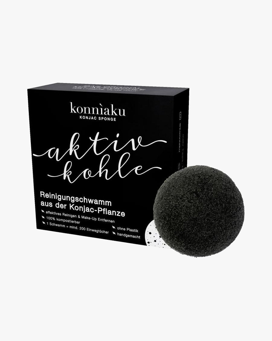 Konjac Sponge - Aktivkohle