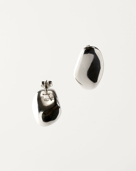 Silver Pebbles Earrings No4