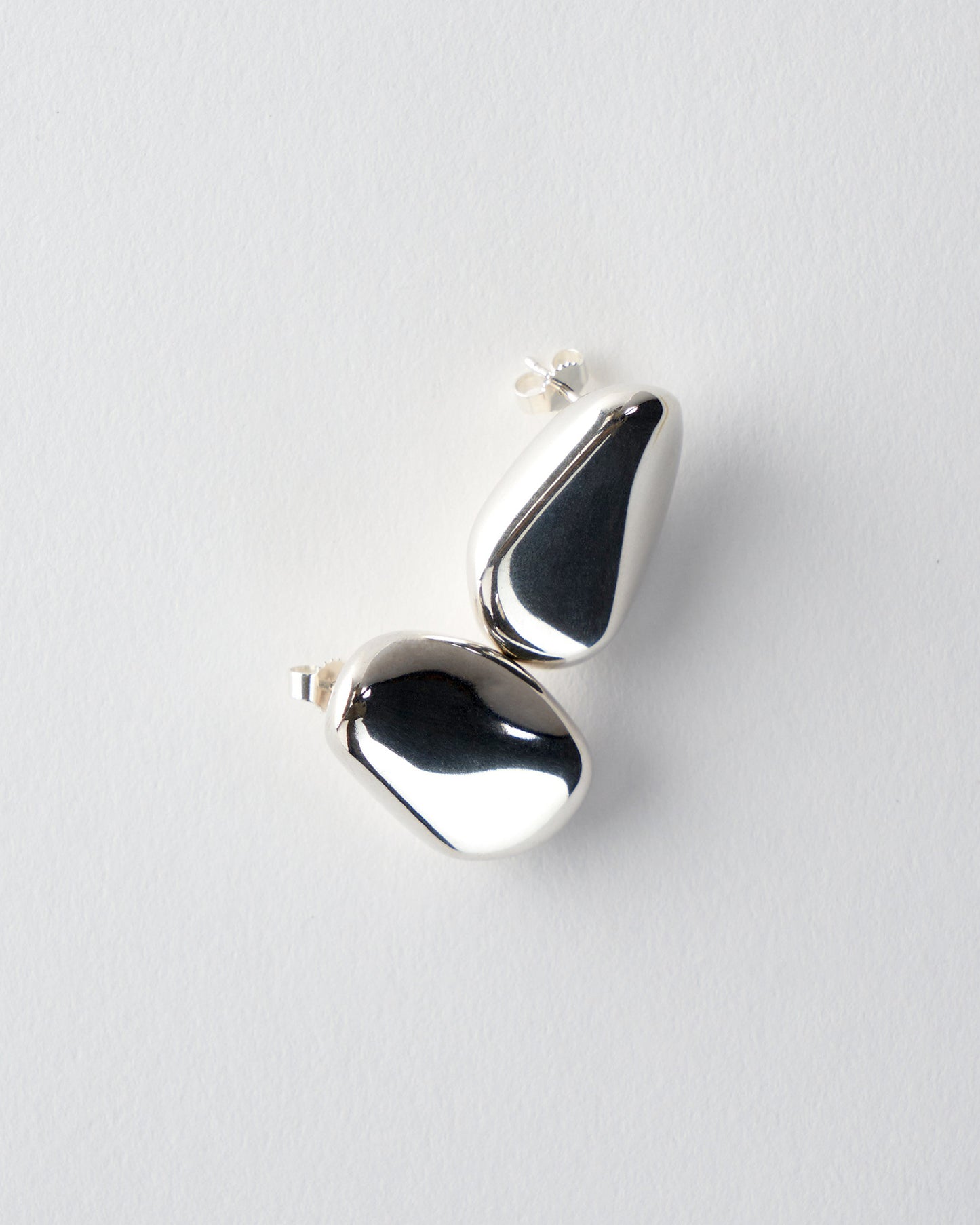 Silver Pebbles Earrings No4