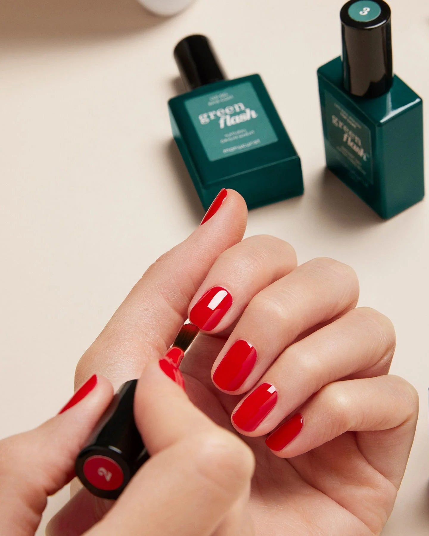 Green Flash Mani LED Routine - Nagellack-Set