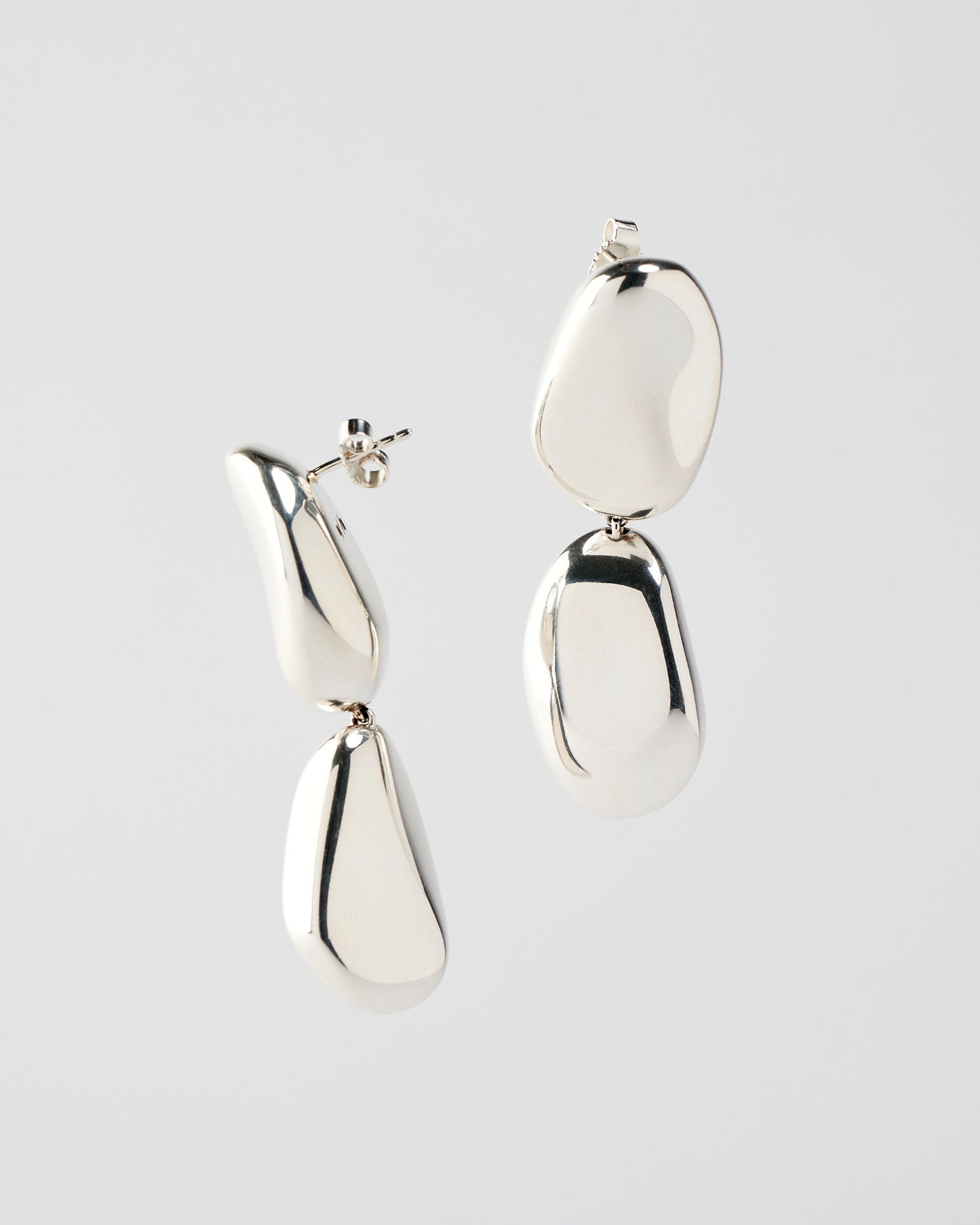 Silver Pebbles Earrings No2