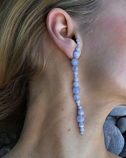 Light Blue Lone Glyzinia Earrings