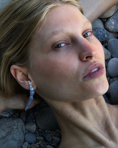 Light Blue Lone Glyzinia Earrings