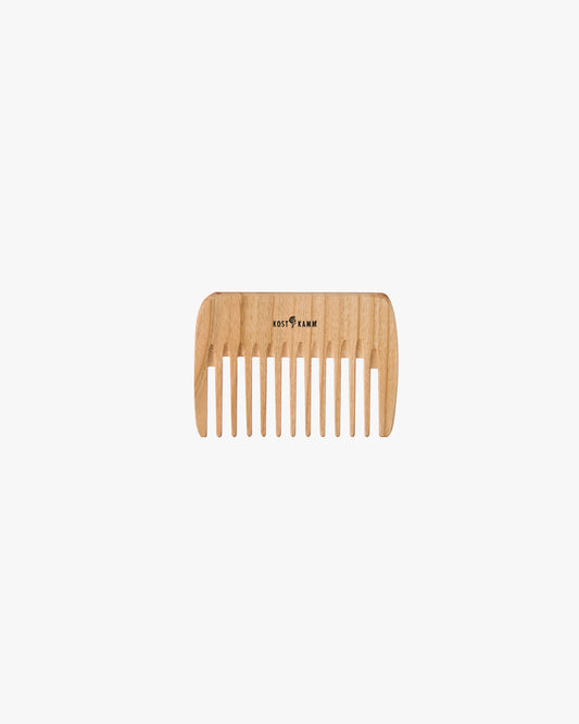 Wooden comb wide