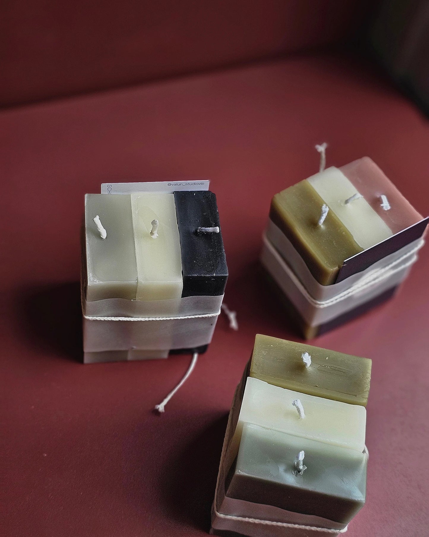 Frank Set - Skulpturale Kerzen aus Bienenwachs