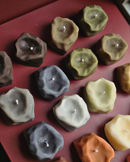 Stone - Skulpturale Kerzen aus Bienenwachs