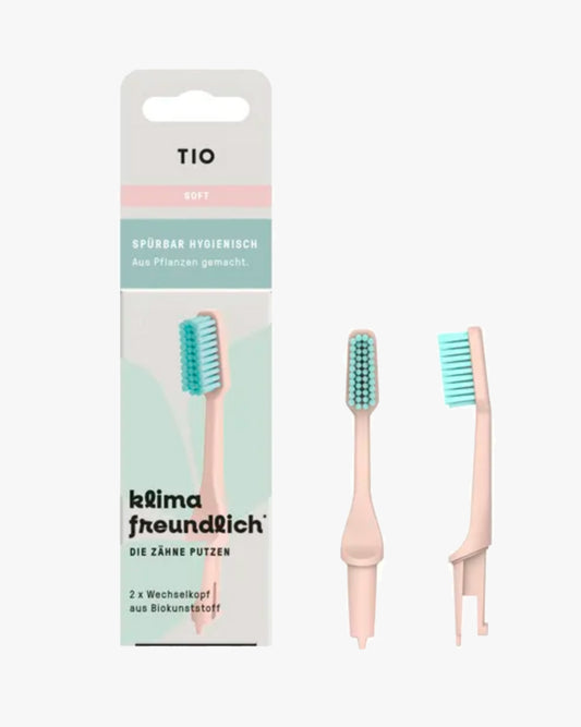 Replacement heads for TIO toothbrush "soft"